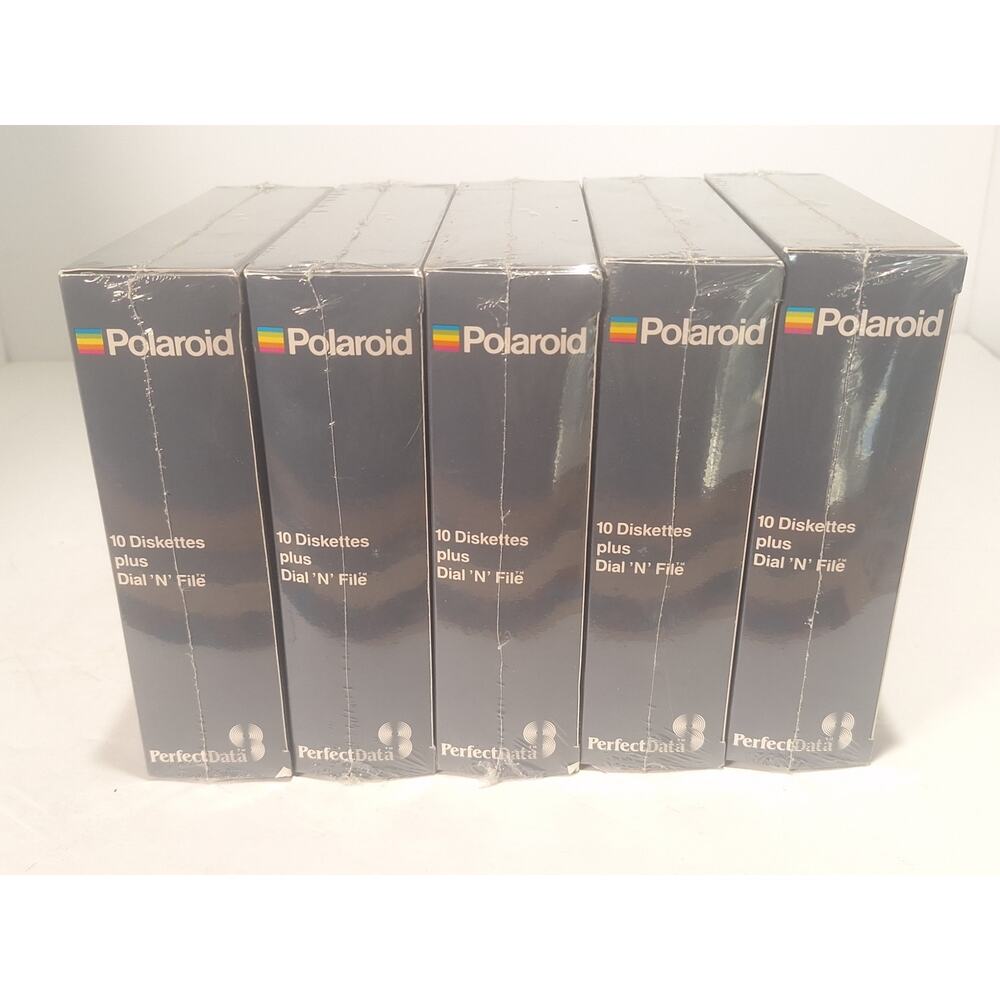 Polaroid PerfectData 5.25 Floppy Disks 1S/2D Sealed NOS 10 Pack Dial N File - Picture 4 of 7